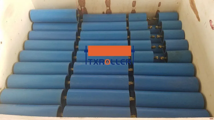 Conveyor HDPE Idler Roller Labyrinth Seals HDPE Rollers for Conveyor Belt