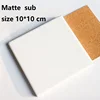 Matte sub square with cork 10cm