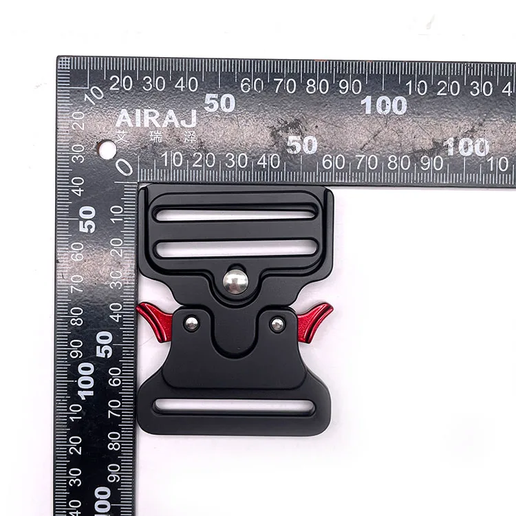 5CM Wide Belt Safety Webbing Zinc Alloy Metal Webbing Metal Hooks Side Release Metal Buckle