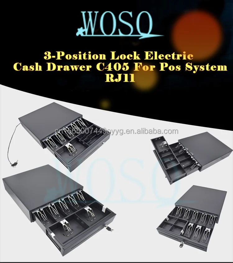 High Quality 12V / 24V 3-Position Lock Electric Cash Drawer C405 for ...