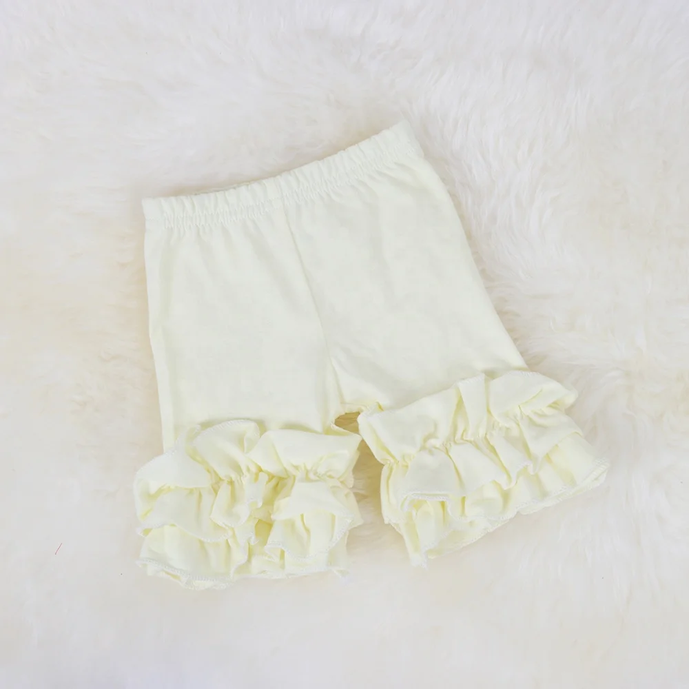 Для маленьких мальчиков и девочек, шорты с рюшами для малышей двухслойные укороченные штаны хлопковые шорты в стиле унисекс, детские спортивные Леггинсы От 1 до 4 лет детские штаны
