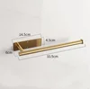 Base quadrata stile lungo-oro spazzolato