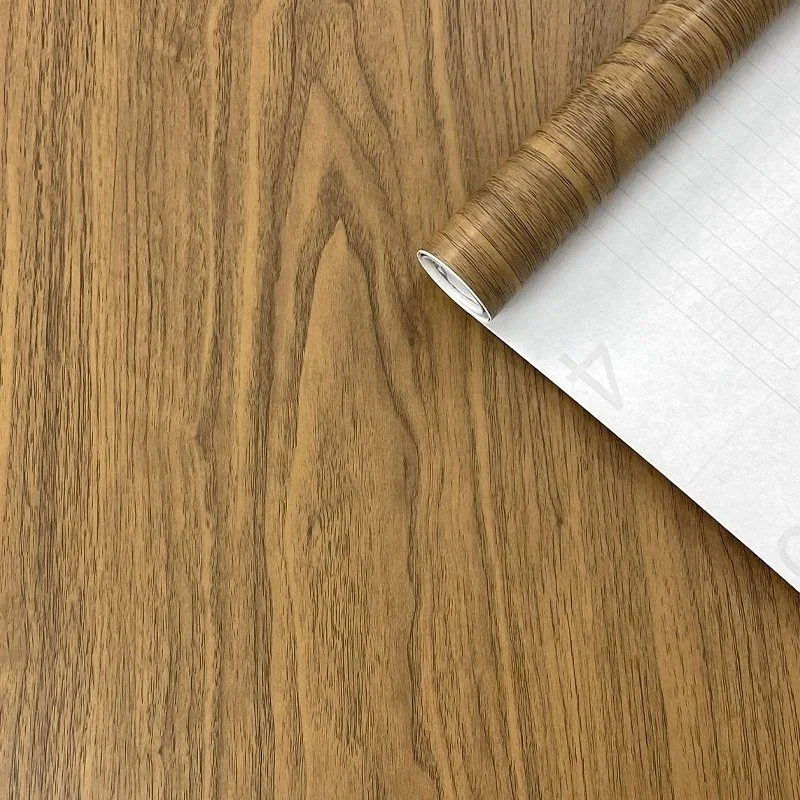 Сильный клей ПВХ самоклеящаяся декоративная деревянная пленка фольга