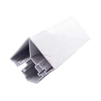 factory high quality cheap plastic products Cutting extrusion process PVC Triangle profile ABS plastic extrusion profile