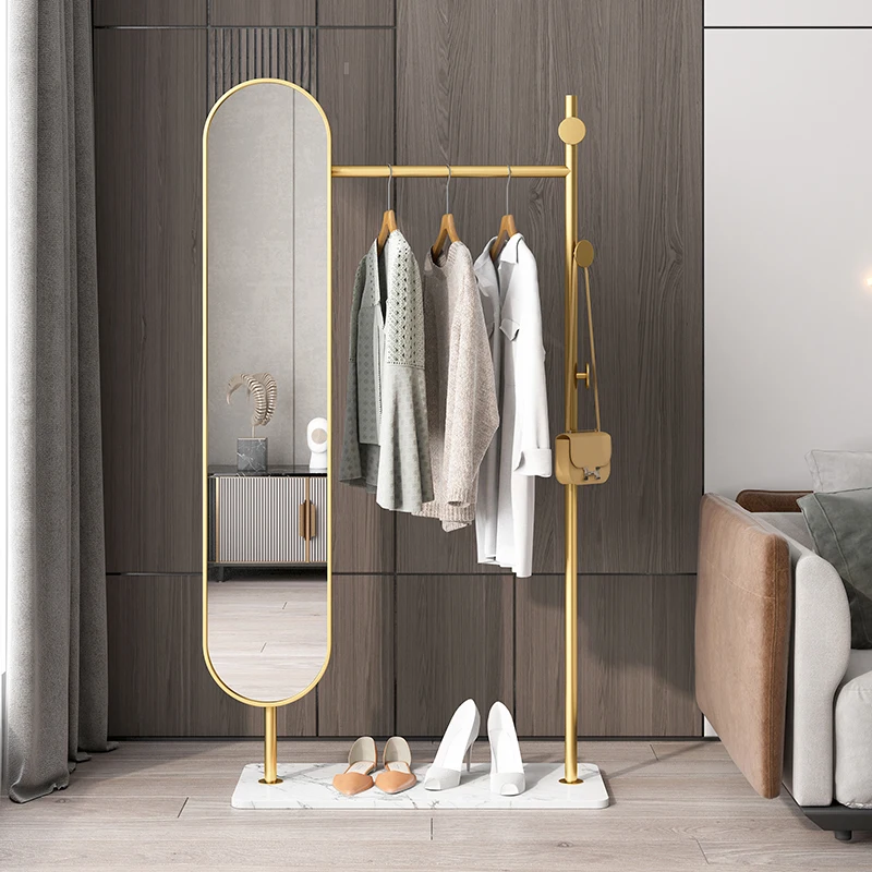 Nordic Hot Selling Wrought Iron Simple Full-length Mirror Standing ...