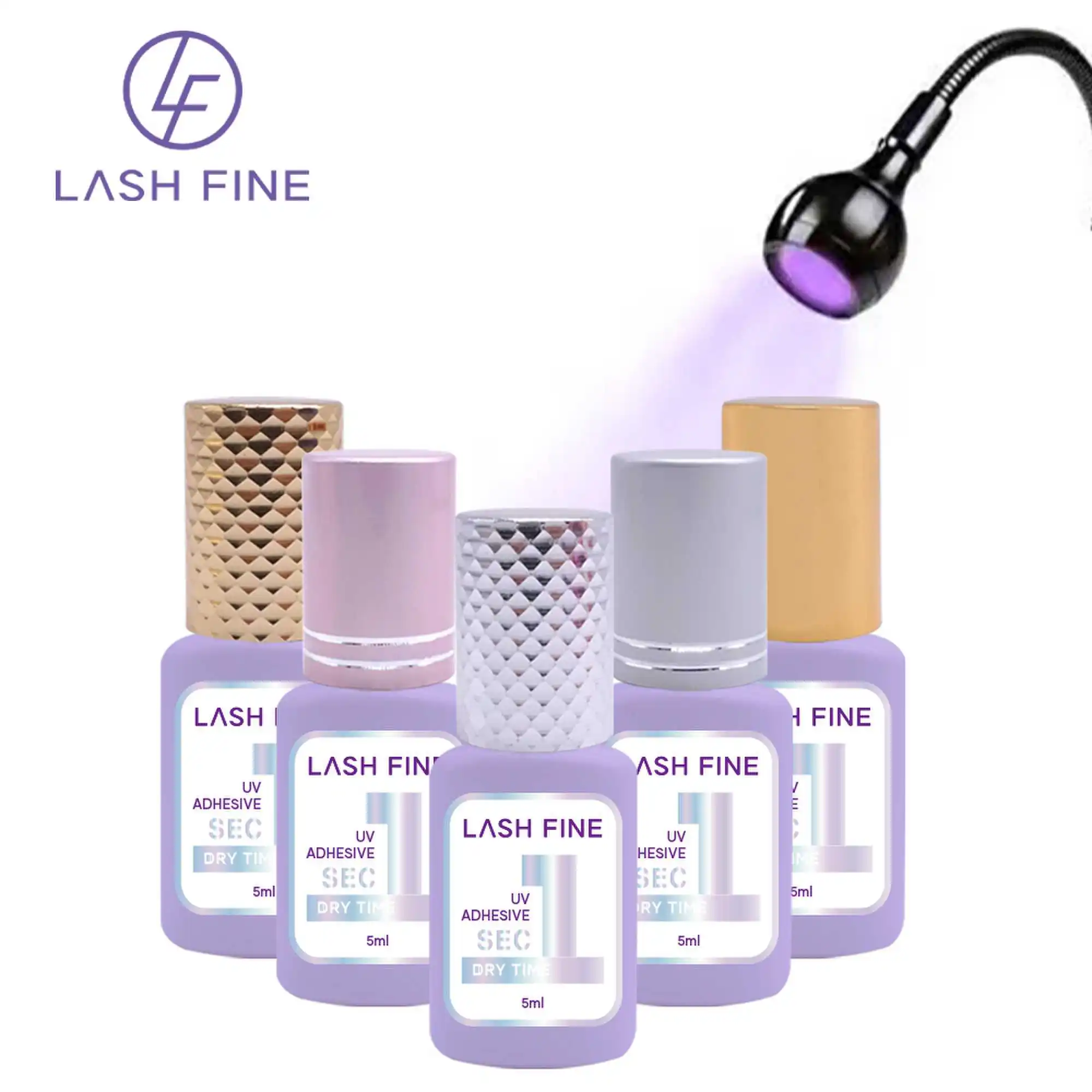 Lashfine Wholesale Microwave Uv Led Eyelash Extension Glue With Private