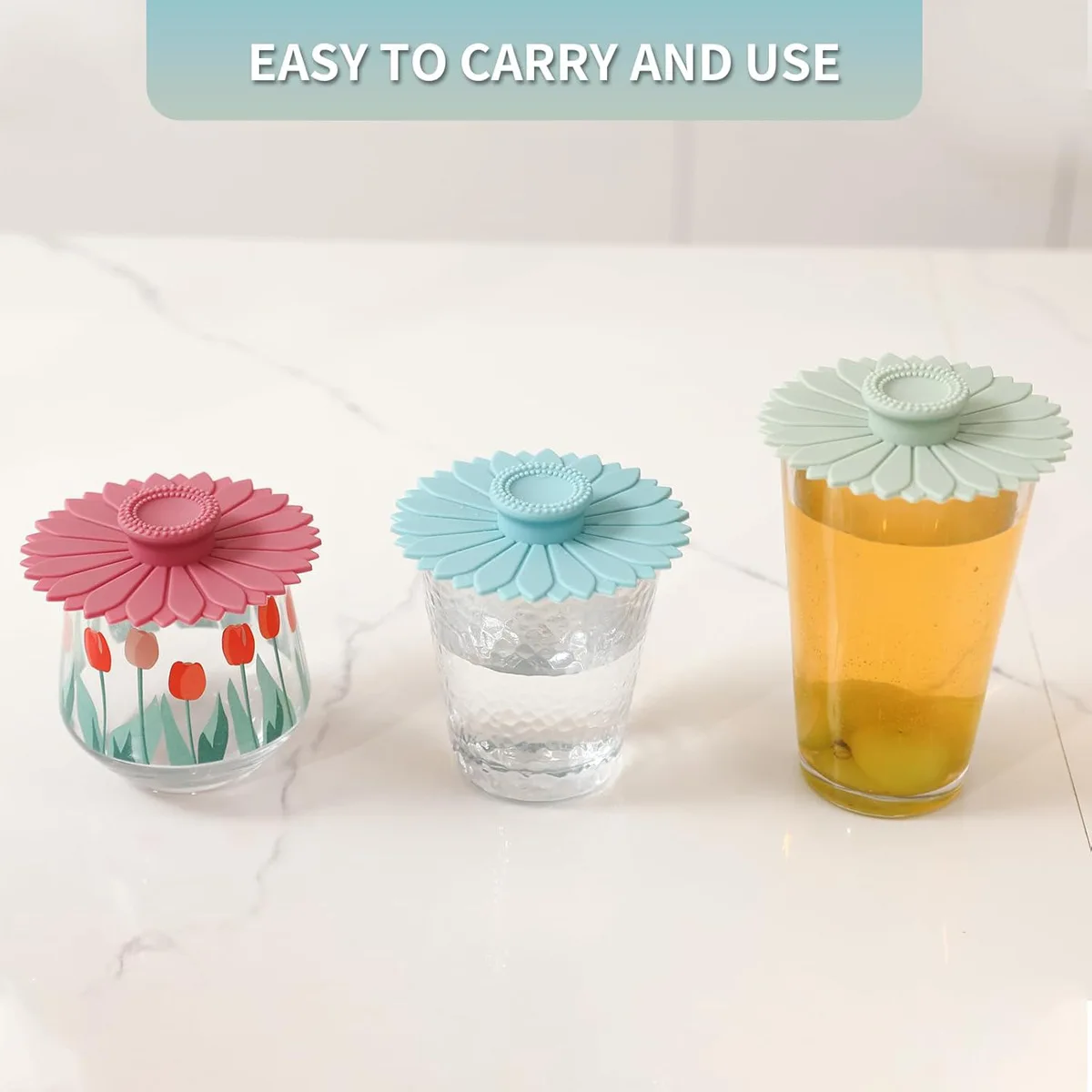 Food-Grade Silicone Tea Cup Lids Anti-Dust Reusable Mug Lid for Coffee & Tea Cute & Wear Resistant details