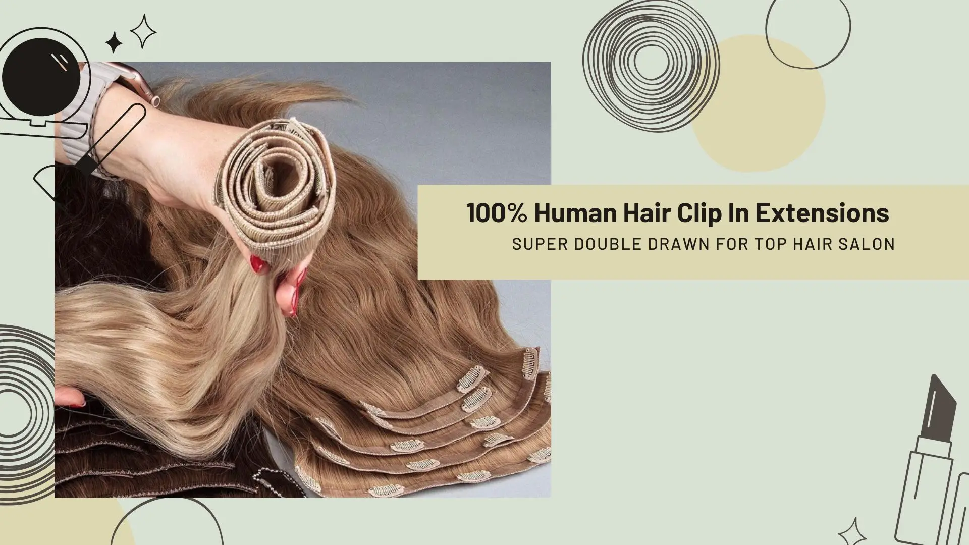 50g320g Double Drawn Natural Real Raw Clip In Human Hair Virgin