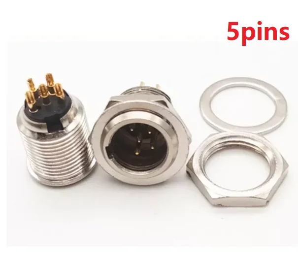 Mini XLR Connector - 5 Pin Male Plug for Audio & Video