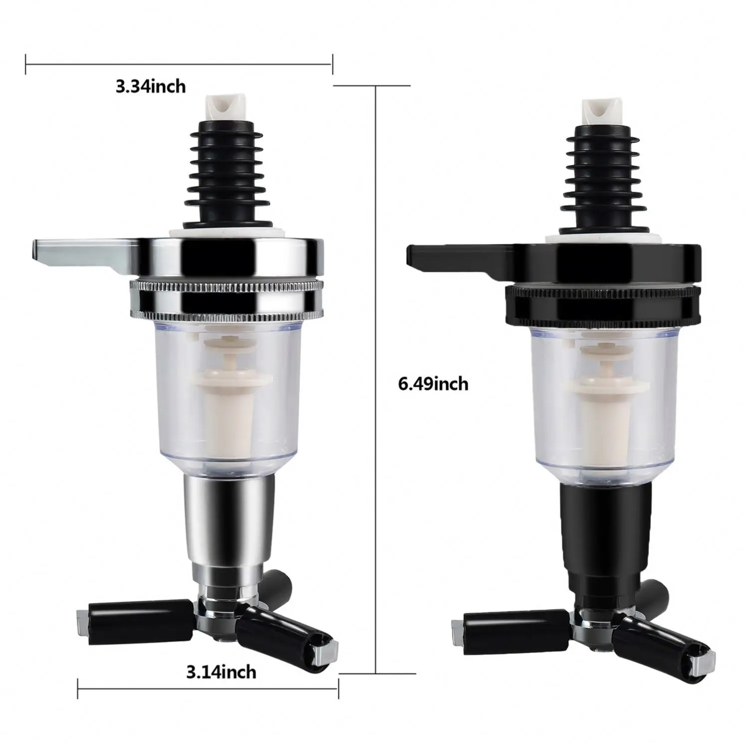2021 Hot Sale 4 Bottle Liquor Dispenser, Revolving Whiskey Bottle Dispenser Automatic Tap Dispenser Holder