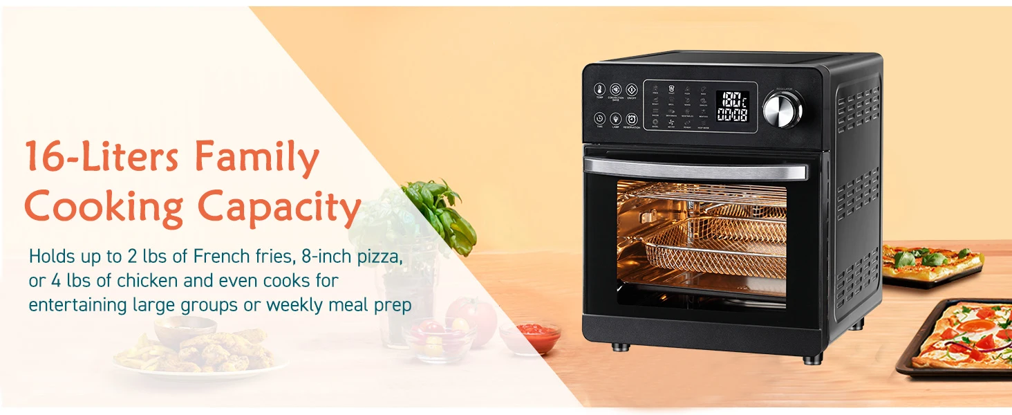 16in1 Multifunctional Air Fryer Oven Home Use Programmable Oven With