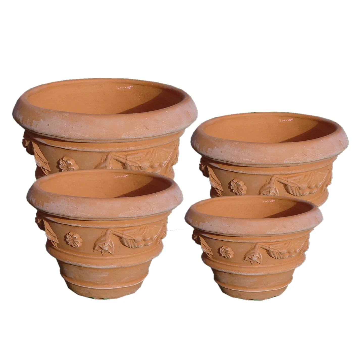 Ceramic Terracotta Pot Medium Size Handmade Design Style-for Home Garden Nursery Shopping Mall Decor Europe-Inspired