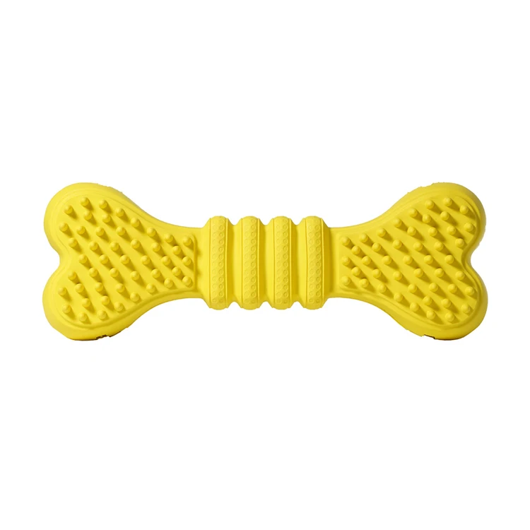 Durable Rubber Tough Chew Bone Interactive Toy Stick Large Pet Chew