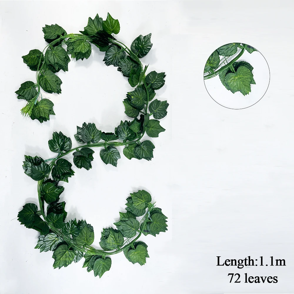 Wholesale Large Park Green Jungle Climbing Plant String Grapevine Fake