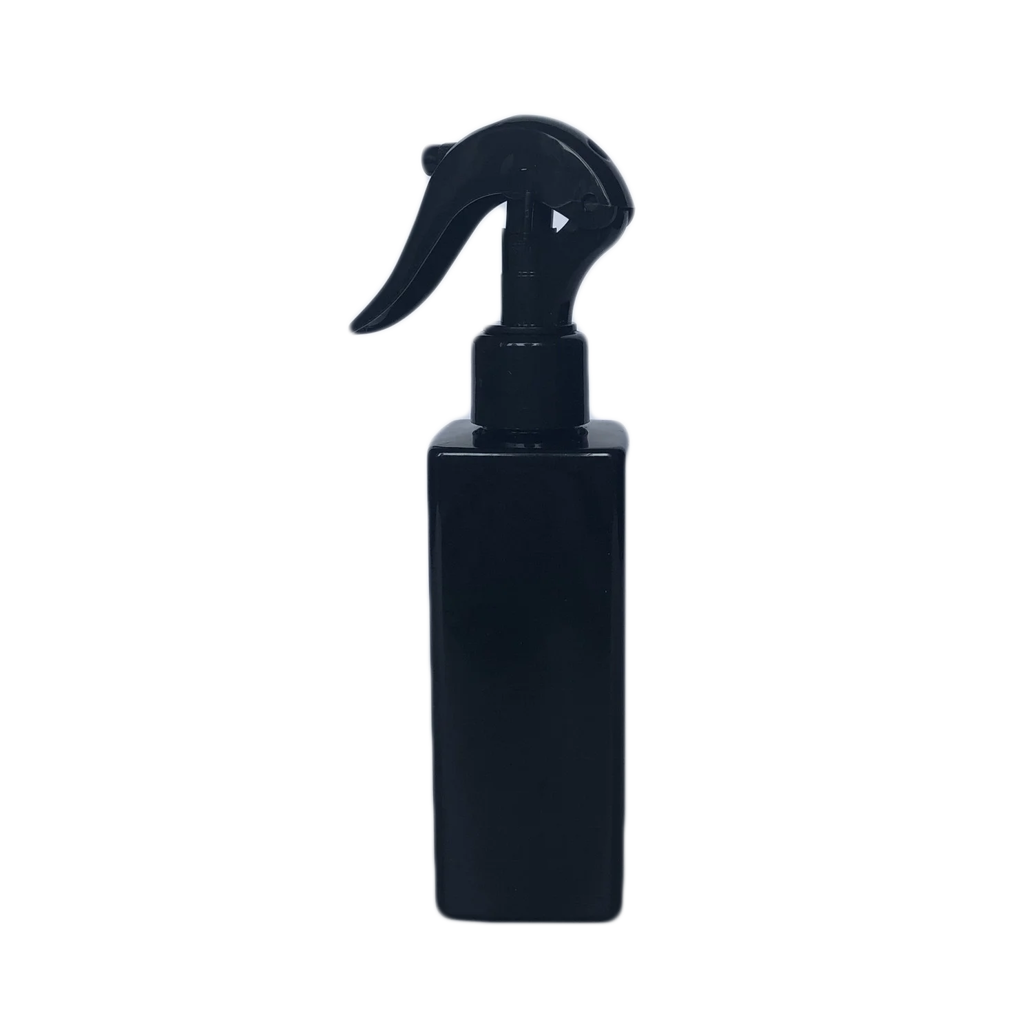 6.7oz 200ml square Opaque Black Plastic Shampoo Pump Spray Bottle