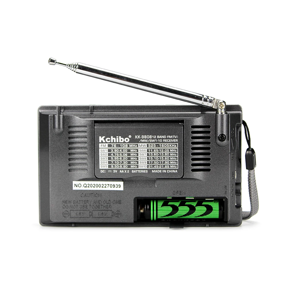 ミュージック K Kchibo KK-9808 Portable Shortwave Radio with Built-In Speaker and