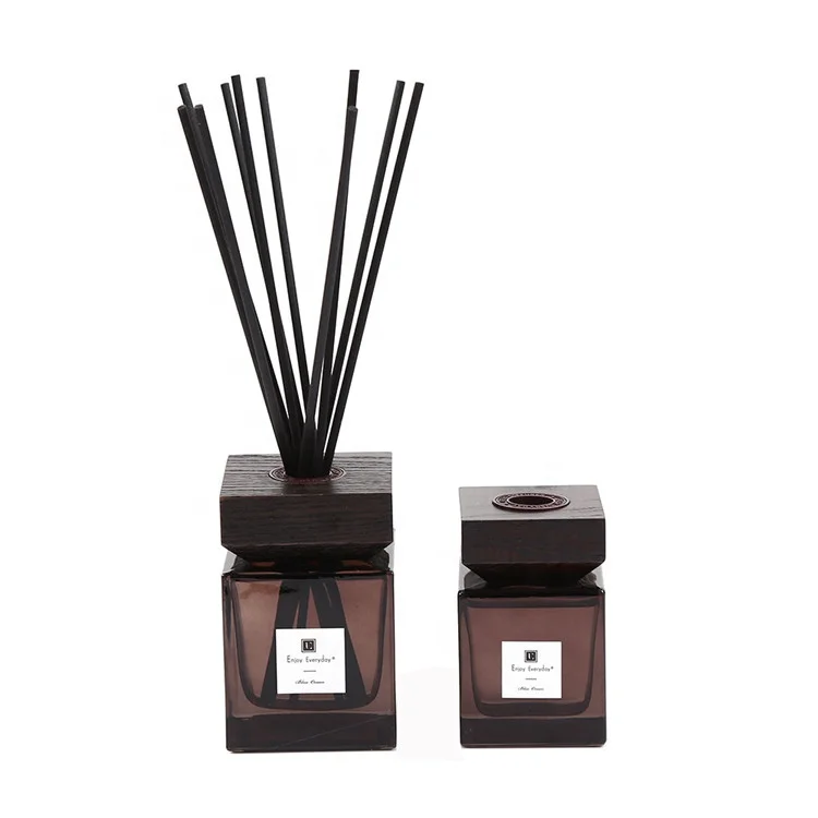 Promotion Popular Fragrance Diffuser With Wood Cap With Rattan  Reed Sticks Diffuser