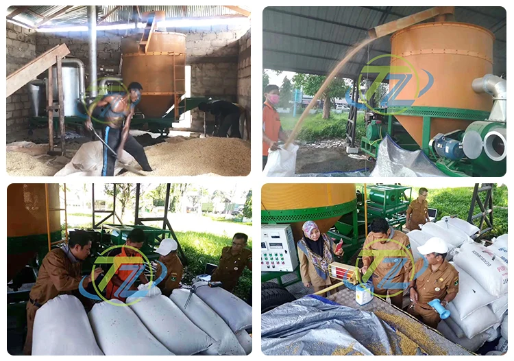 熱風機械式穀物乾燥機小型可動式米乾燥機卸売価格シリアル乾燥機工場