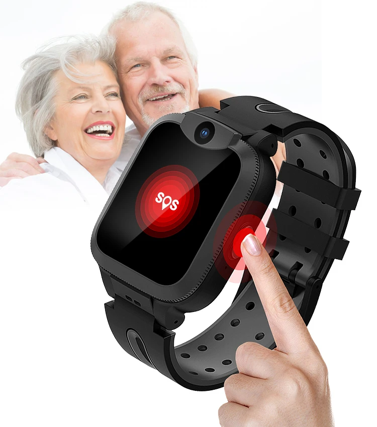 4g Elderly Smart Watch With Gps Location Call Sos Fall Detection Heart ...