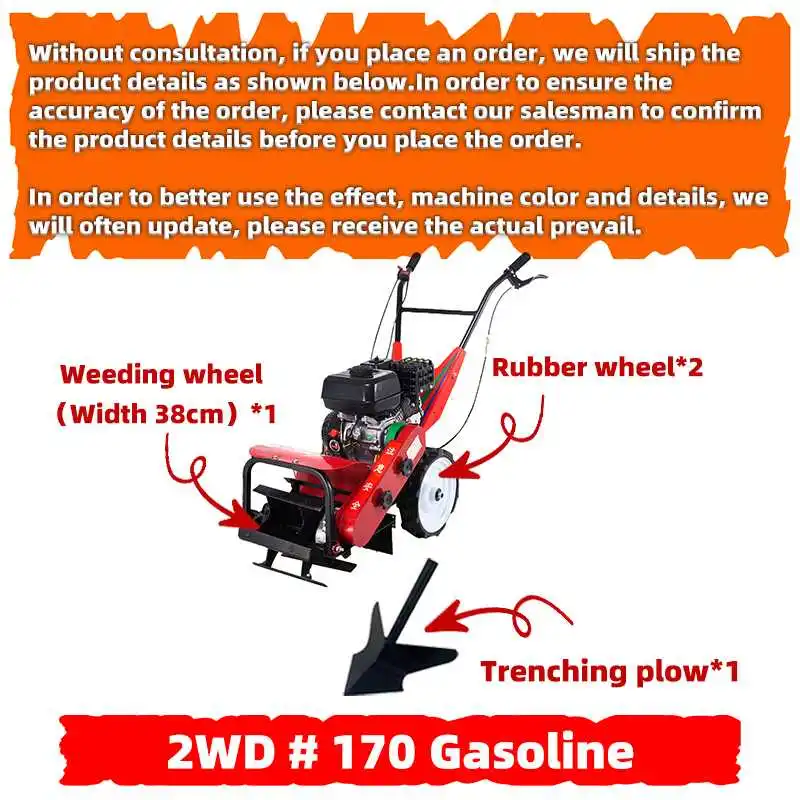 Mini Gasoline Weeding Machine for Farming Weed Rolling Mower Machine