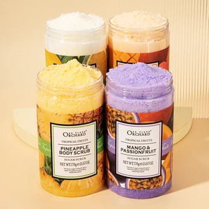 Wholesale Private Label Natural Organic Exfolianting Whitening Moisturizing Fruit Scrub Sugar Body Scrub