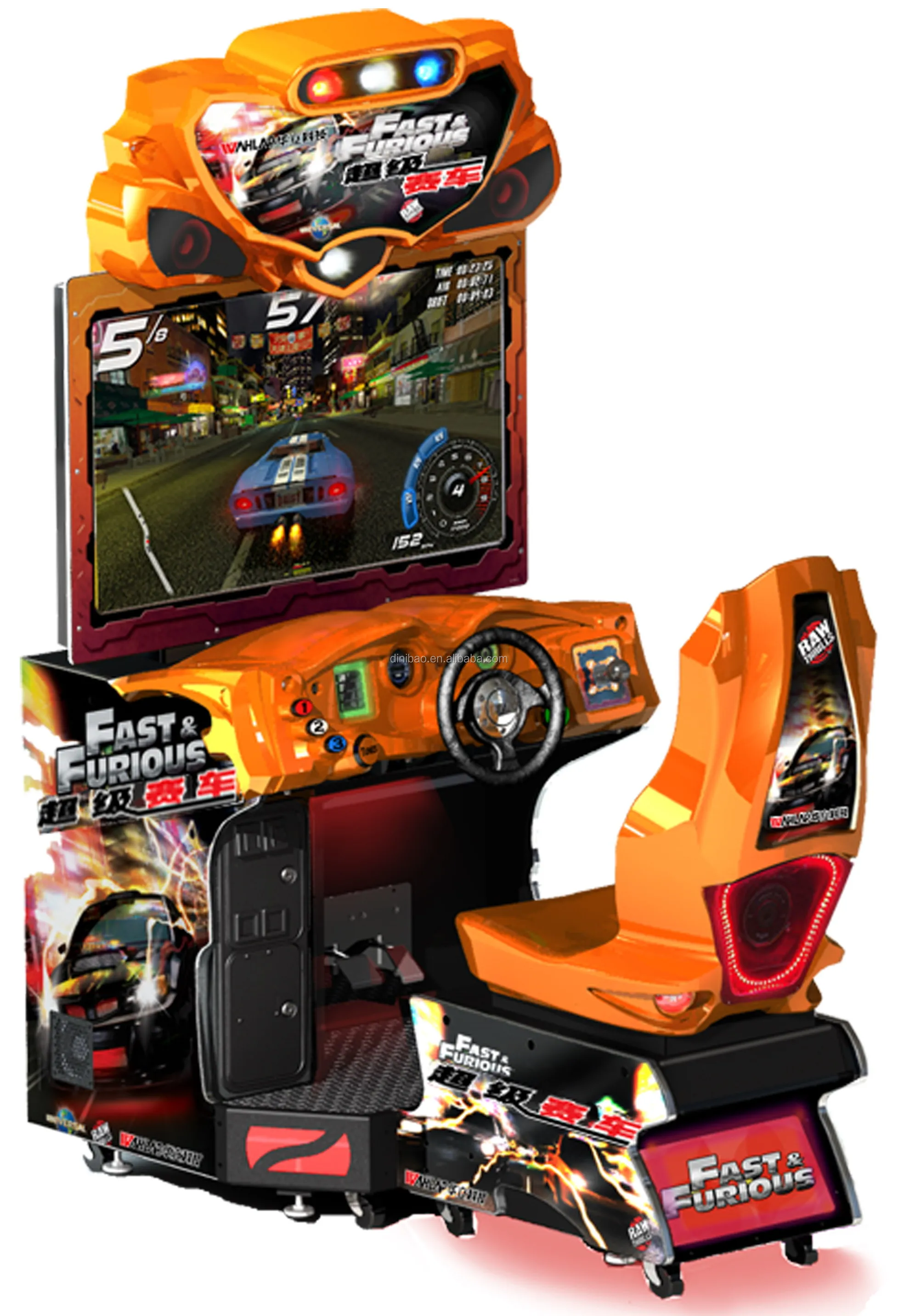Dinibao Fast & Furious Simulator Racing Car Game Machine For Arcades