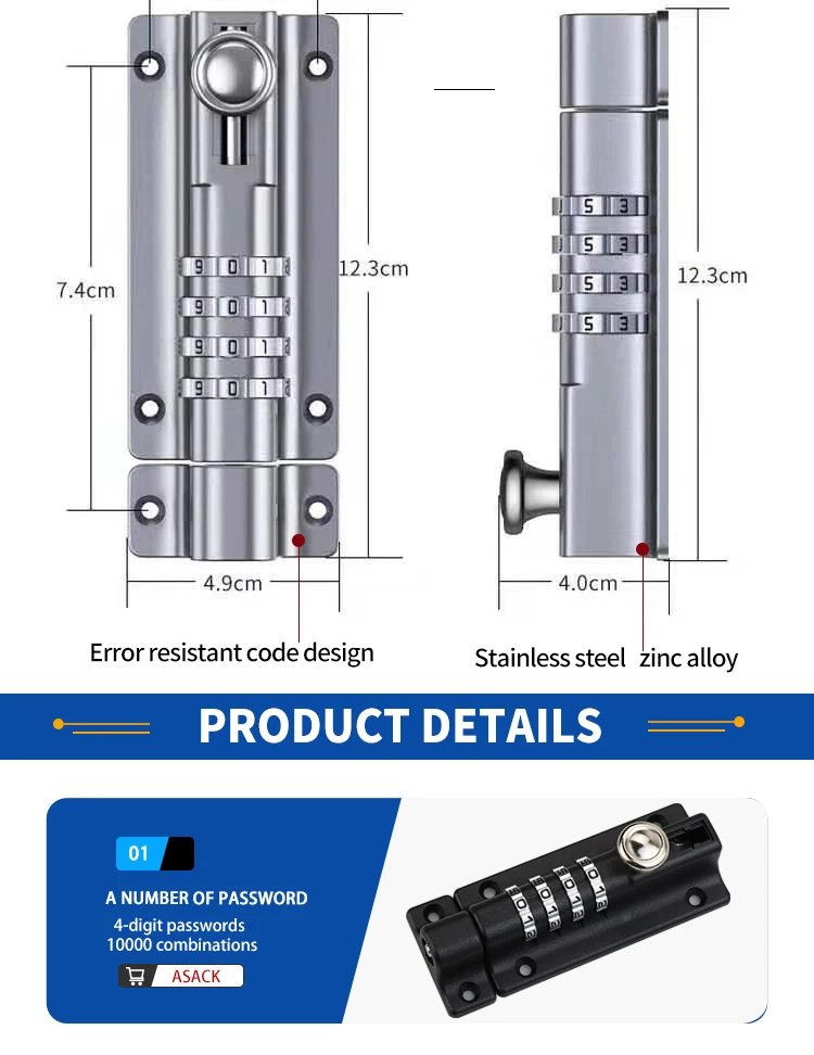 Lock Bolt Mechanism Latch Lever Action Flush Slide Lock Door Bolt Sliver Or Black Lock Buy