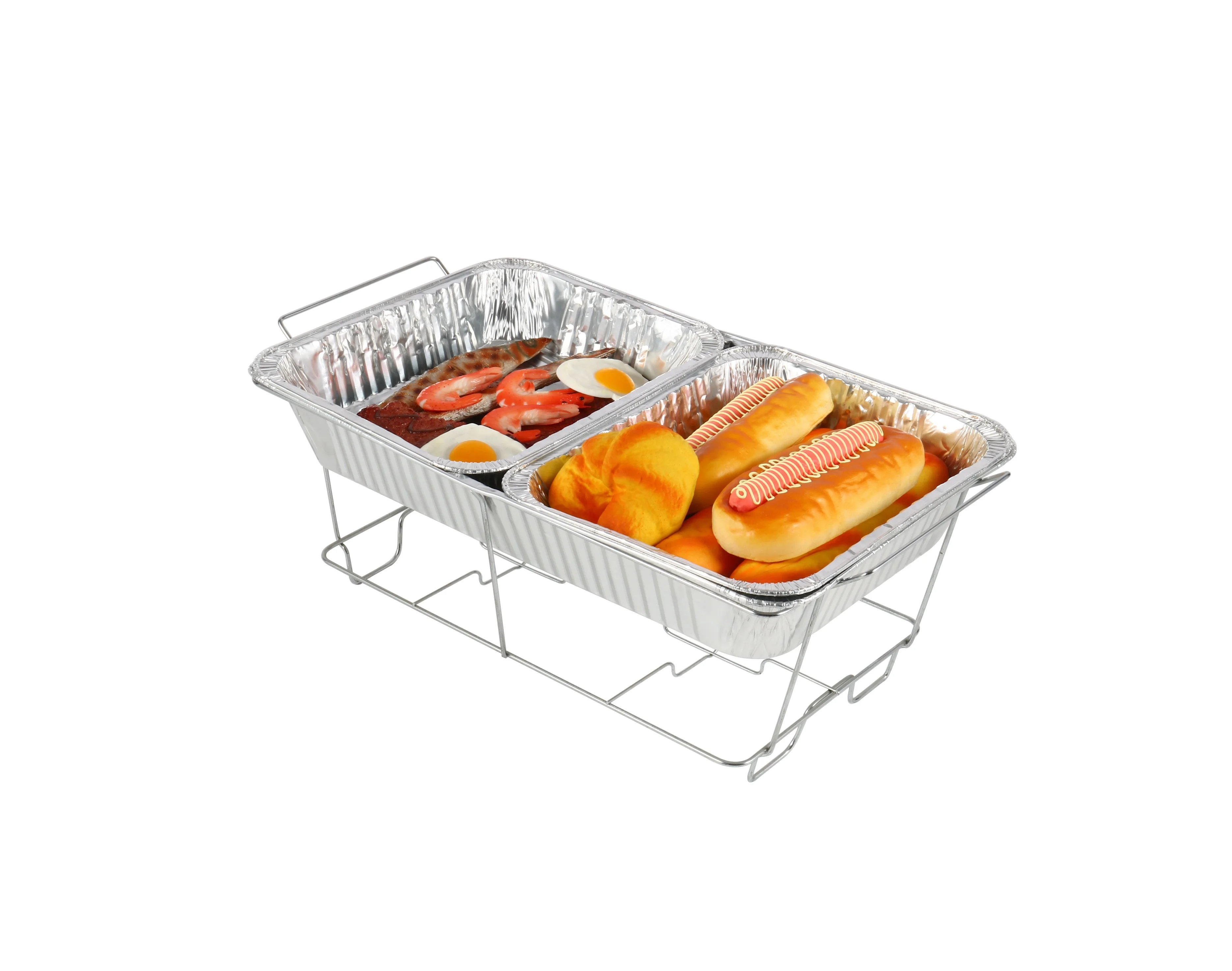 Outdoor Party Chafing Dish Buffet Set Disposable Full Size Wire Chafer ...