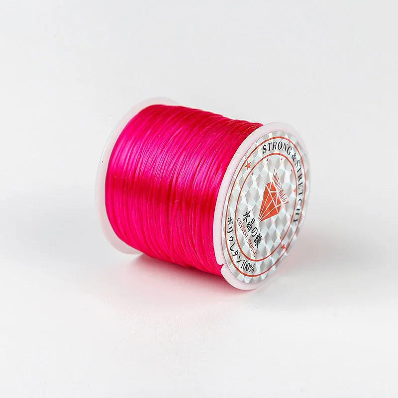 Hilo De Cristal Elástico Plano De 0,8mm, Varios Colores