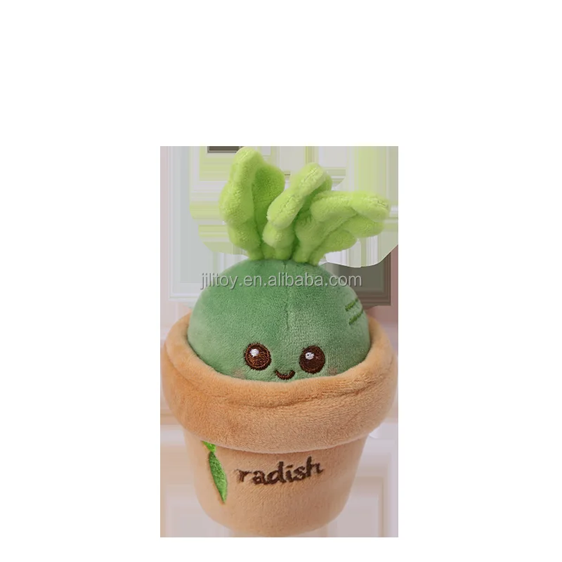 Dropshipping Custom Plush Keychain Carrot Potted Cute Cartoon Soft Stuffed Custom Plush Doll Toys Keychain Pendant Animal Toys