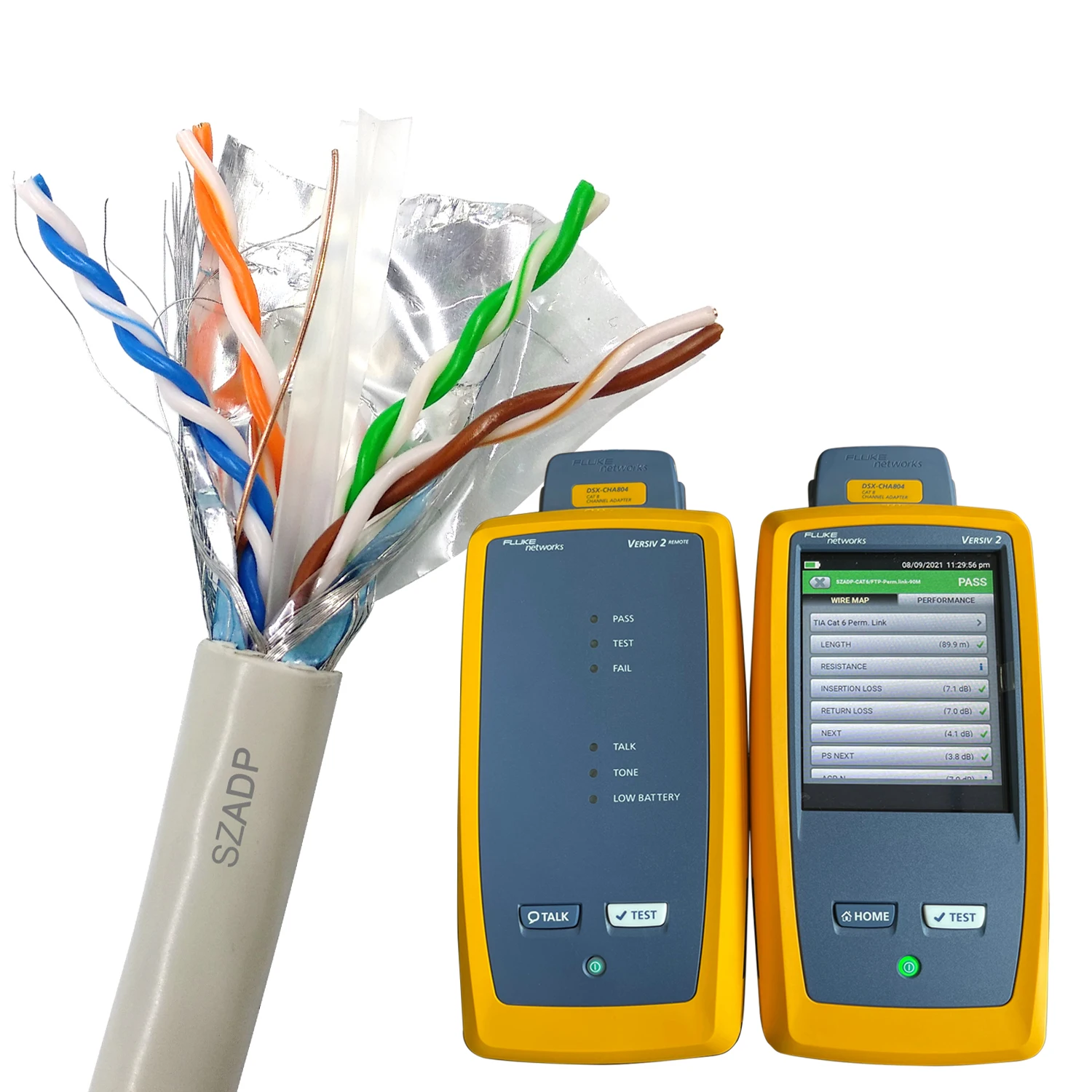 FTP/UTP Cat6 Cat6a  Lan Cable For Network Patch Cord ADP Lan Cable  Szadp Good Quality Pass Test 1GB