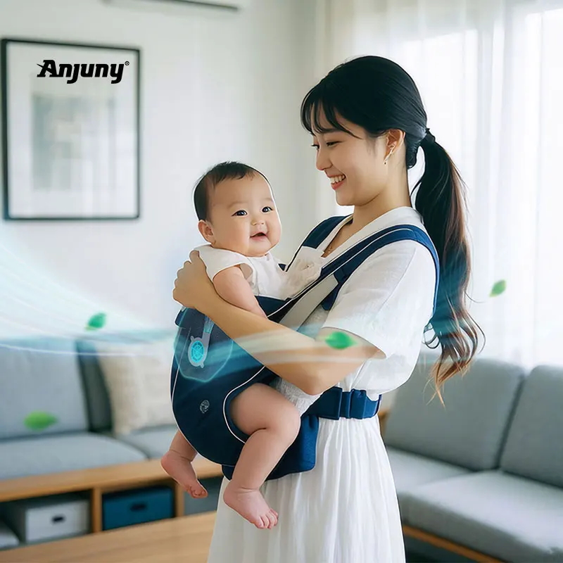 Anjuny Portable Adjustable USB 5V Ventilated Carrier Fan