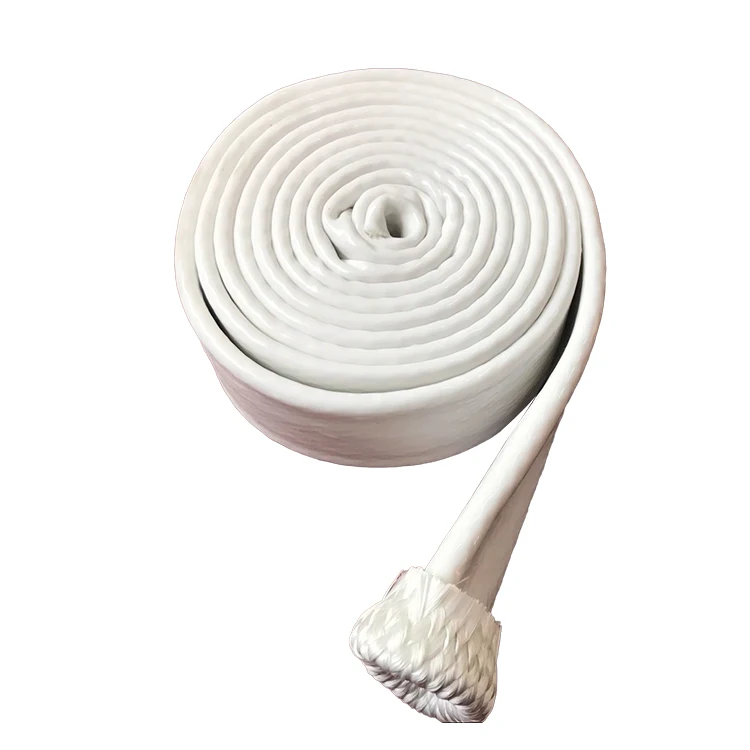 Custom white silicone protective fire hose reel, high quality fire sleeve pipe