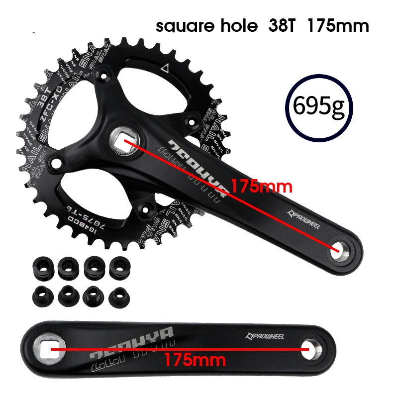 シマノXTRクランク11速用、175mm、シングル用 シマノ XTR FC-M9120-1