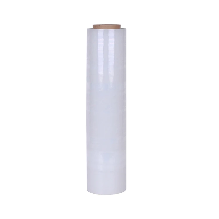 Yalanpack China Factory Transparent PE Stretch Film Flexible LLDPE Normal Clear Wrap Stretch Film