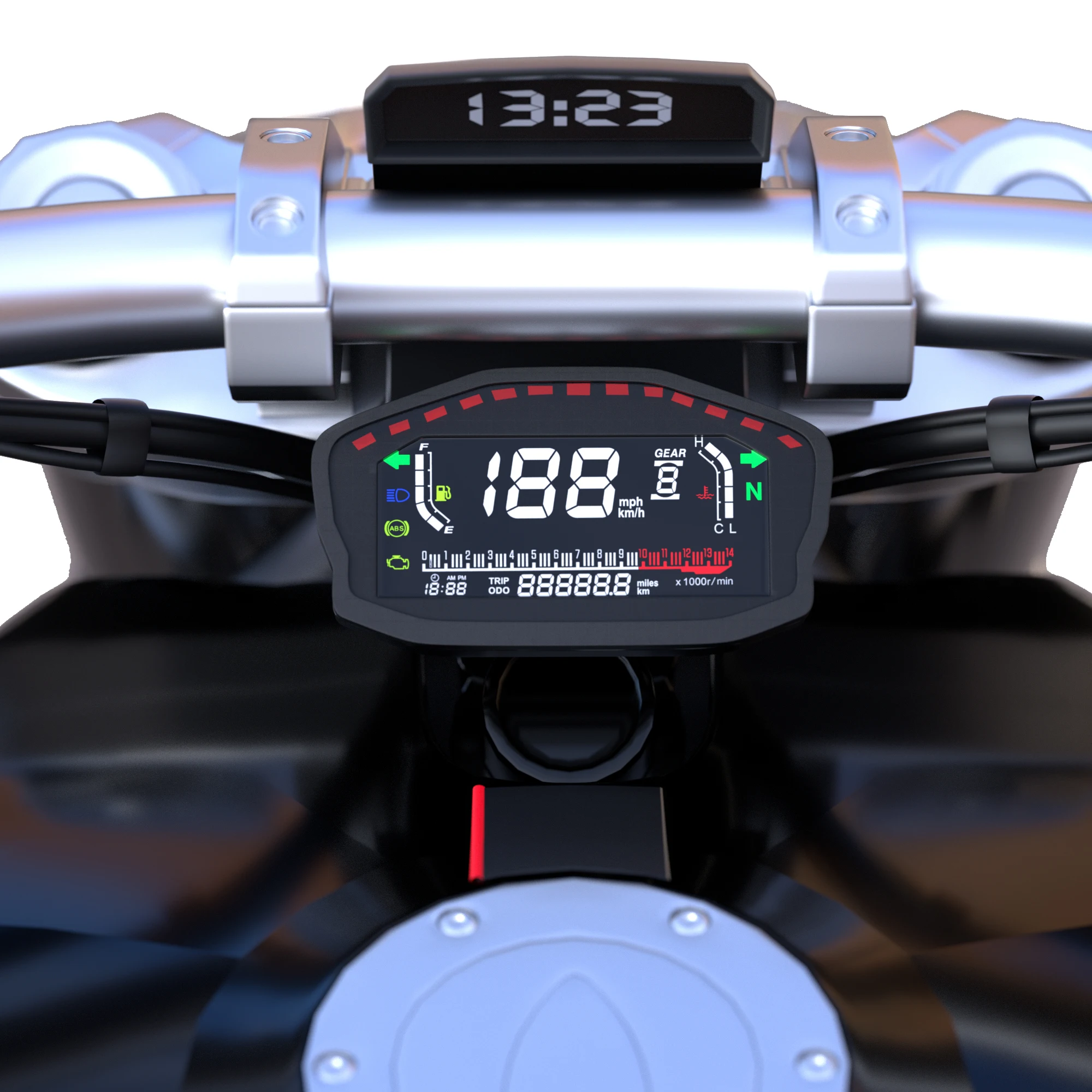 New Ducati Motorcycle Dashboard LCD Meter Cluster Speedometer and Tachometer Velocimetro Digital for Motocicleta