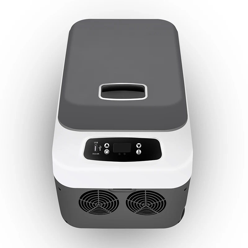 Camping Cooler Box DC 12V Portable Refrigerator Car Fridge 24 Liter Cooler Box with Digital Display Car Cooler and Warmer