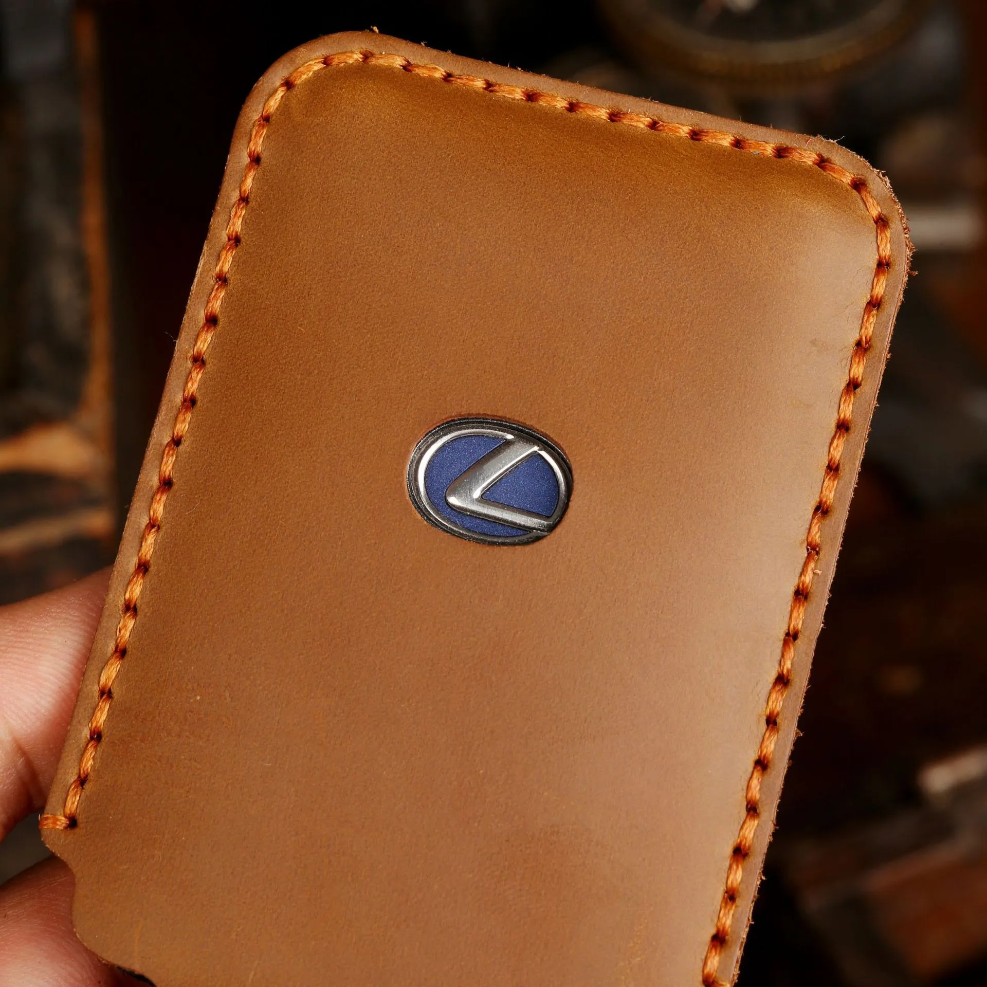 Genuine Leather Car Card Key Case for LEXUS LS ISCTGS NX200