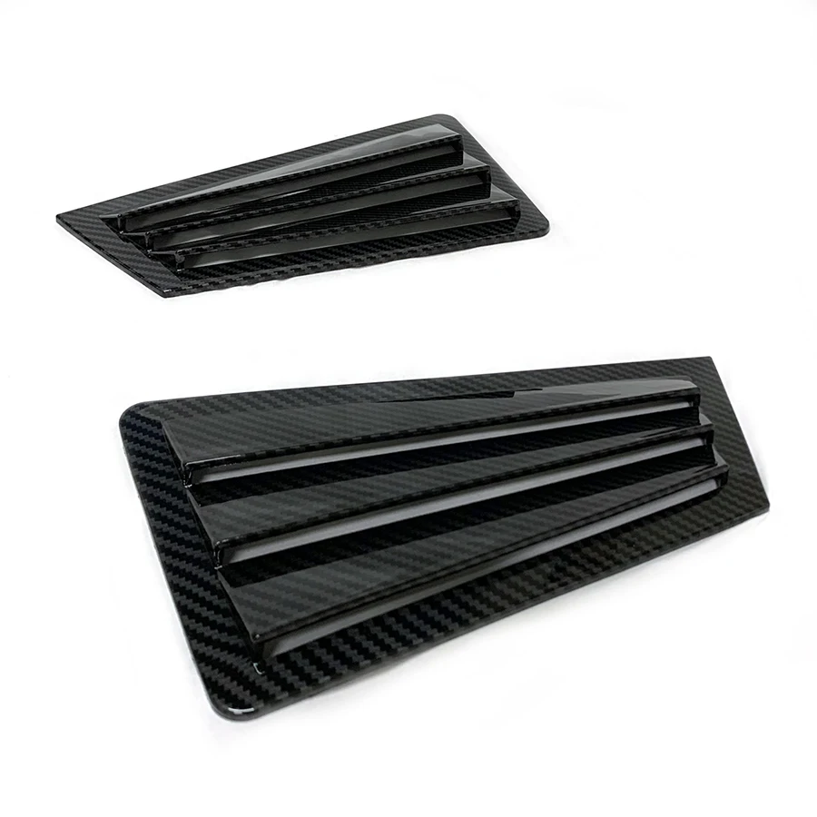 product rear side window louvers compatible with m3 2003 2007 abs scoop shade cover air vent blinds racing spoiler shutter body kits-8