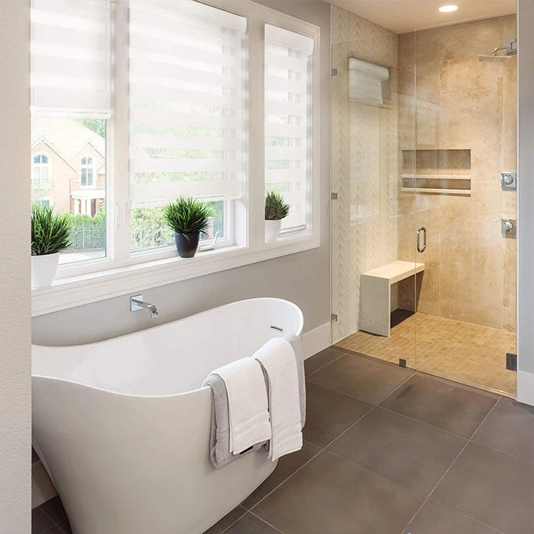 Hot Selling Horizontal Decorative Blinds Fancy Zebra Blinds Cordless For Living Room