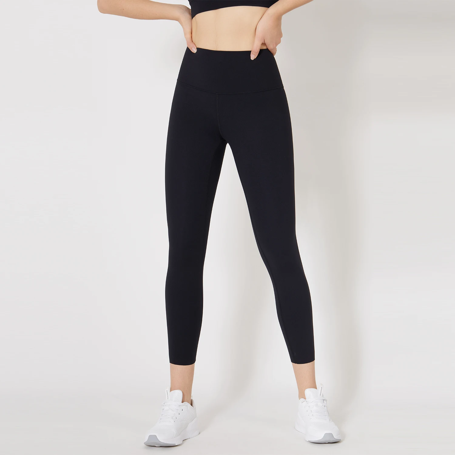 high waisted fitness leggings with back