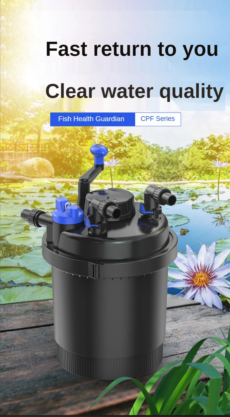 Cpf10000 Sunsun Pond Drum Water Pressure Uv Filter Koi Fish Pond