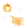 Yellow cat shapeshifting neck pillow
