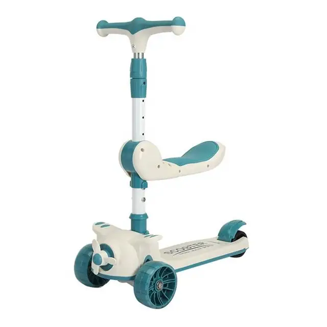 Factory 3-in-1 1-8 Years Old Multi-Functional Baby Scooter Foldable Flash Pedal Scooter with 3 Wheels for Kids and Babies