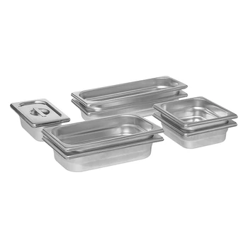Kitchen Equipment Standard Sizes Gn Pan Food Container Stainless Steel Table GN Pan 304 Pans For Hotel Buffet Service Tray