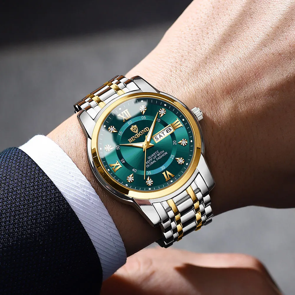 時計 line: ubii2 BINBOND B7169 - Luxury Men's Watch with Roman Numeral Dial