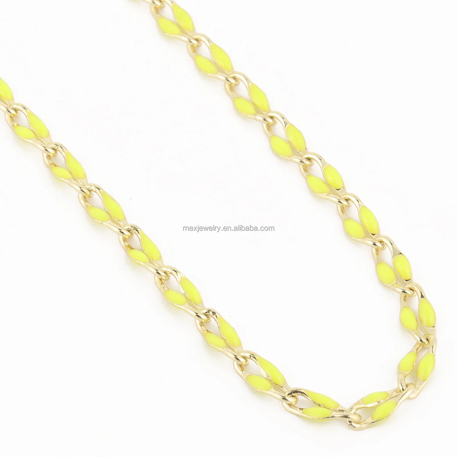 Custom Diy Jewelry Chains Lips Necklace Waterproof Gold Plated Coloured