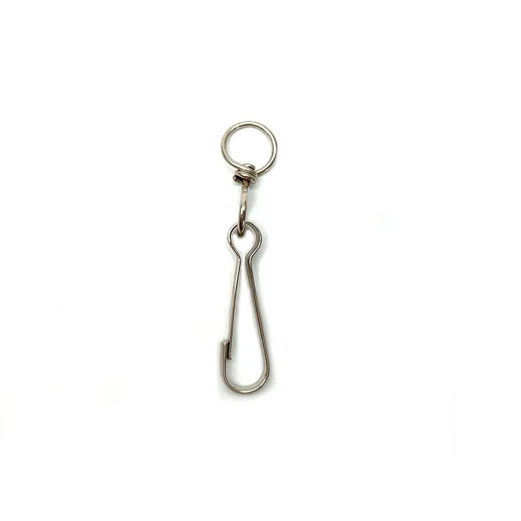 Stainless Steel Snap Spring Clip Hooks Rings Buckle Keychain Lanyards Zipper Hanging Buckle Keychaine Keyring Accessory