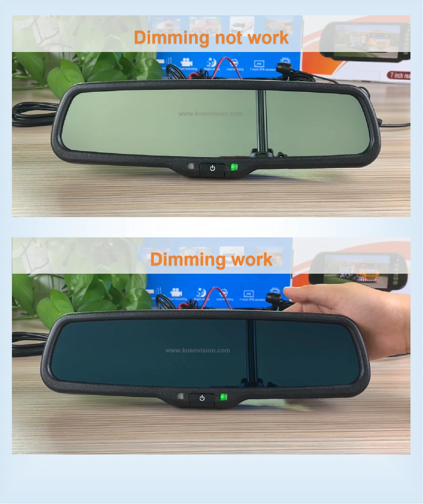 Rear View Auto Dimming Mirror With OEM Bracket for Car