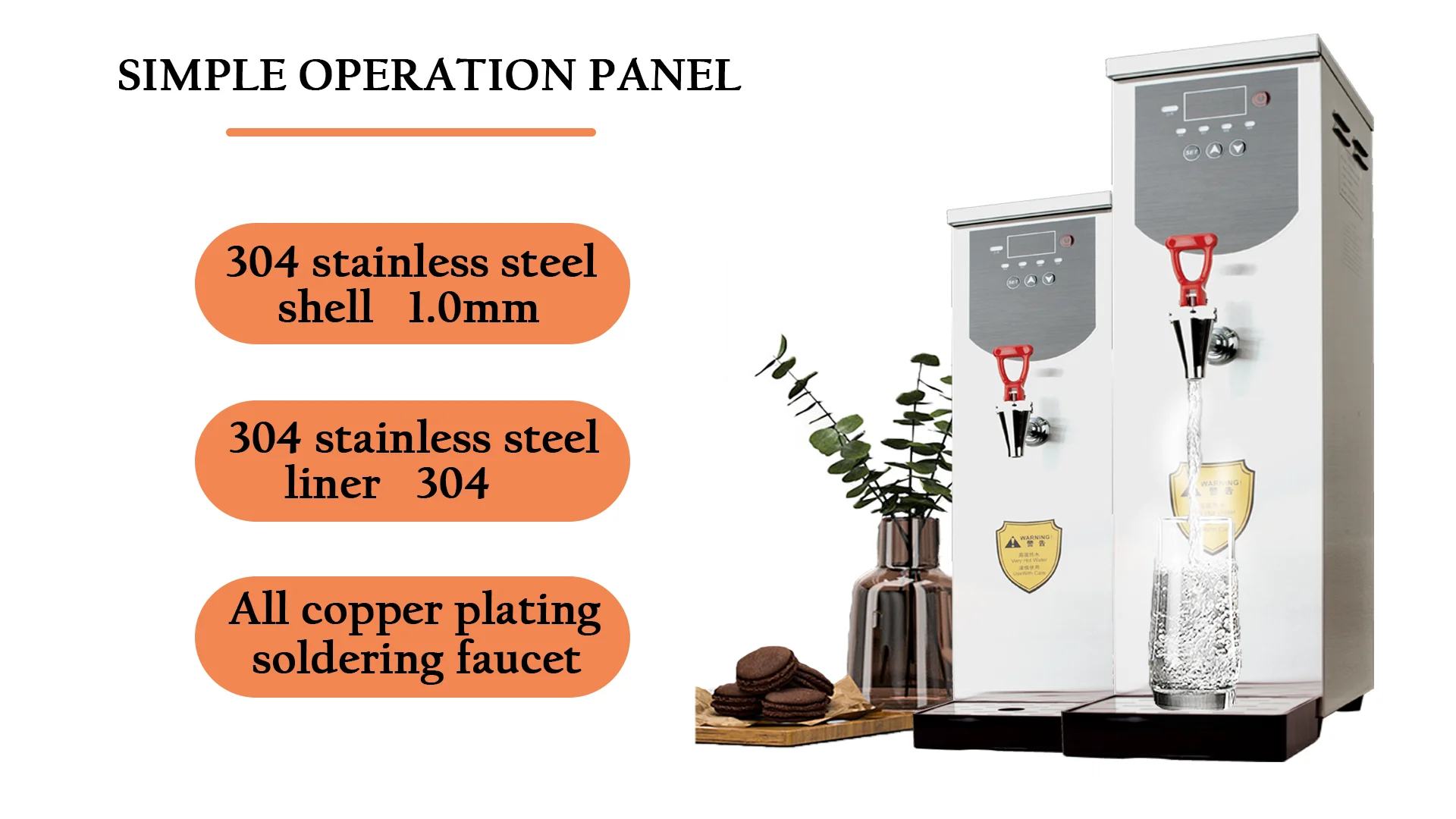 Commercial Elegant Small Automatic Electric 30l 3000w Stainless Steel